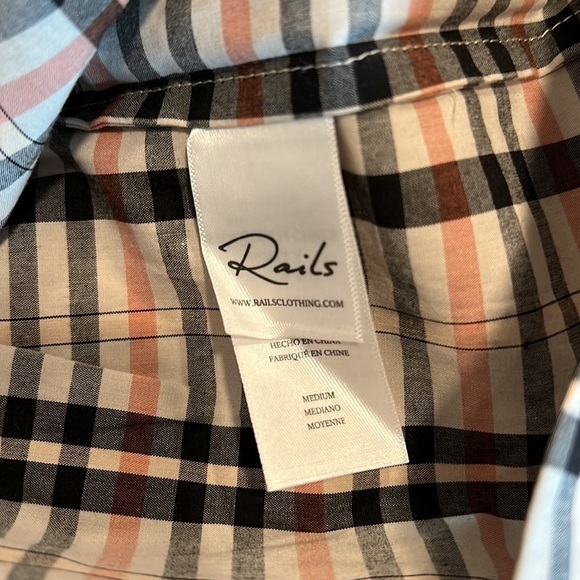 NWT Rails Noella Stockholm Check Top Size M - Picture 9 of 10